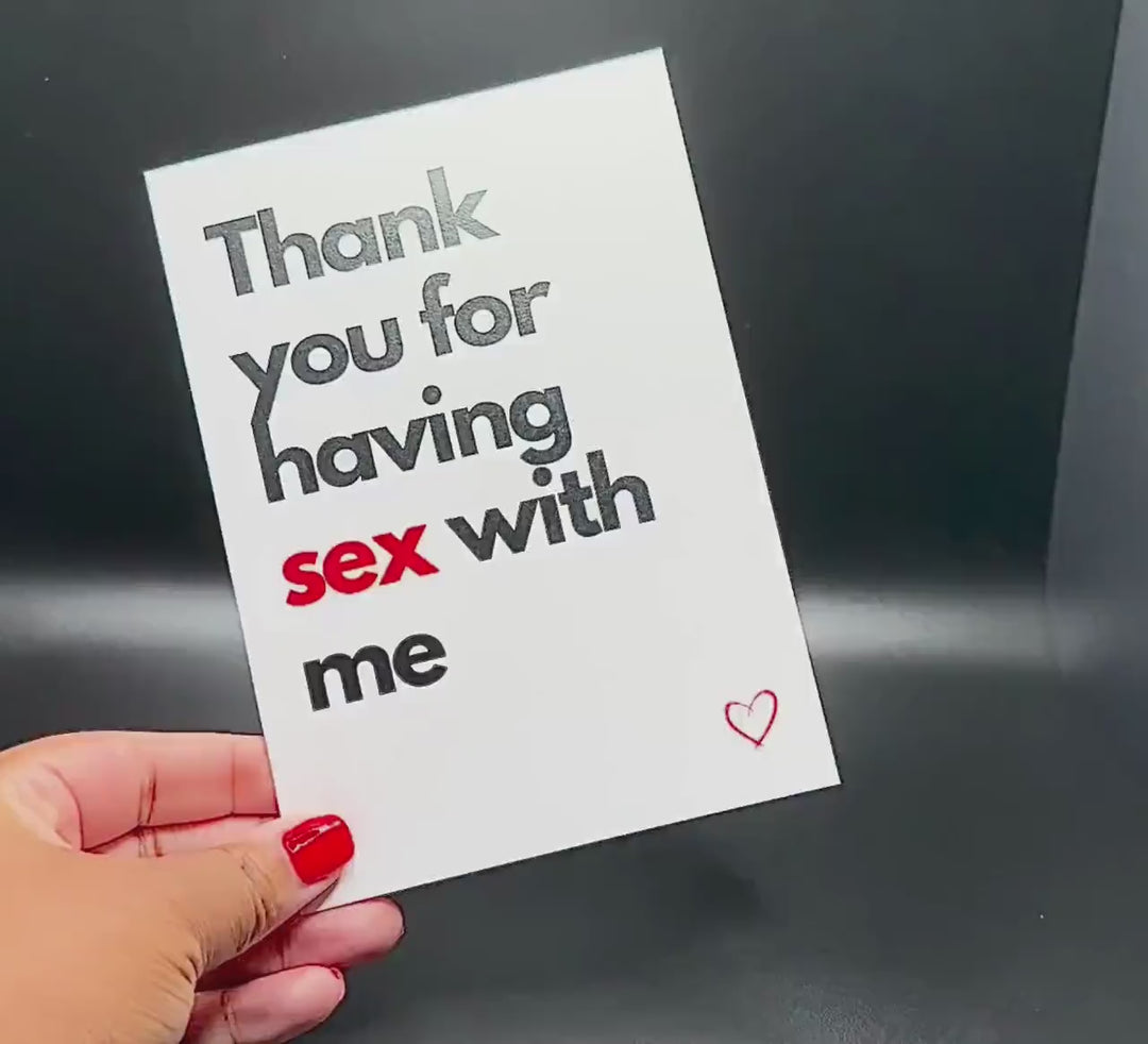 5x7 Greeting Card, Envelope Included | Perfect for Any Occasion | Sexy Birthday Card for Him or Her | Kinky Anniversary Card | Fast Shipping